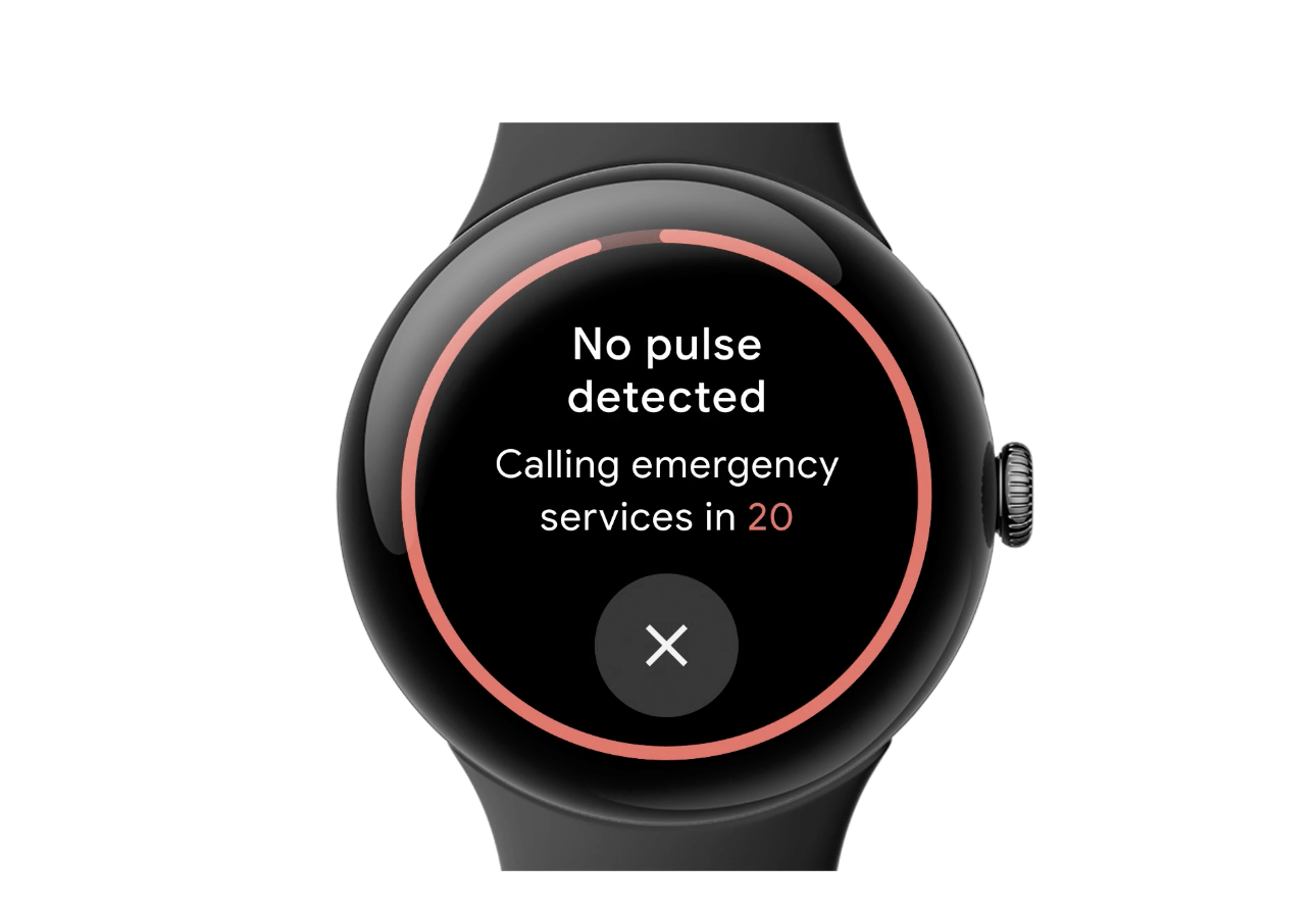 Google Pixel Watch 3: Pantalla brillante, grande y optimizado para el fitness 4 detección de pérdida de pulso