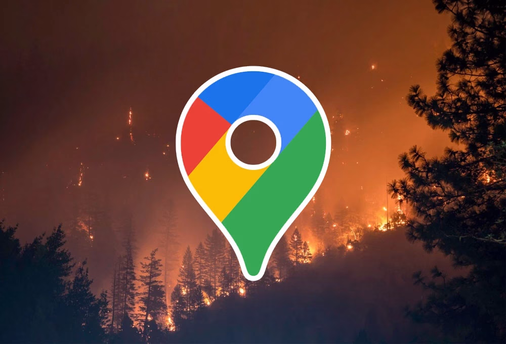 alertas de incendios de Google