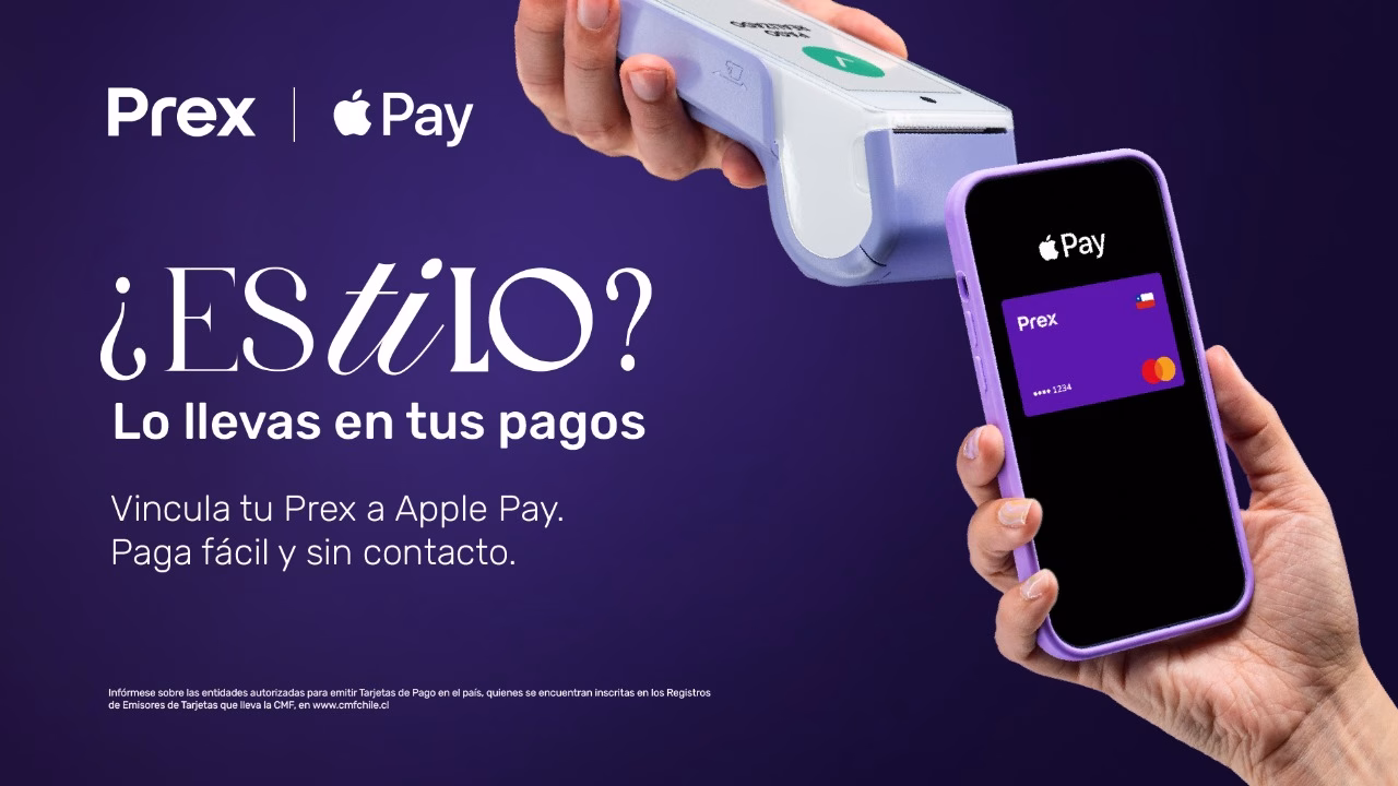 Prex se integra a Apple Pay como la primera prepago en Chile 2 Prex se integra a Apple Pay