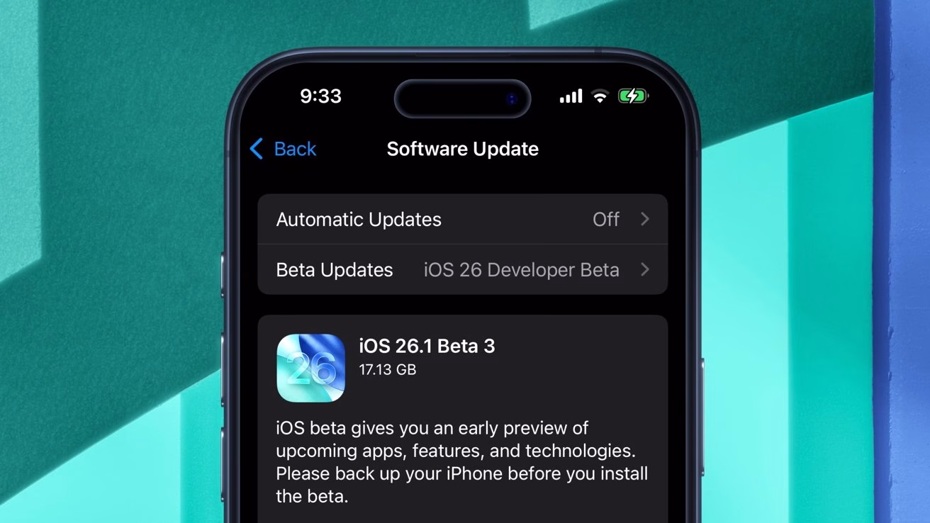 iOS 26.1 Beta 3