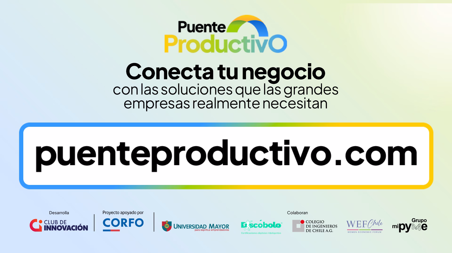“Puente Productivo” impulsará a emprendimientos de la región Metropolitana 1 “Puente Productivo”