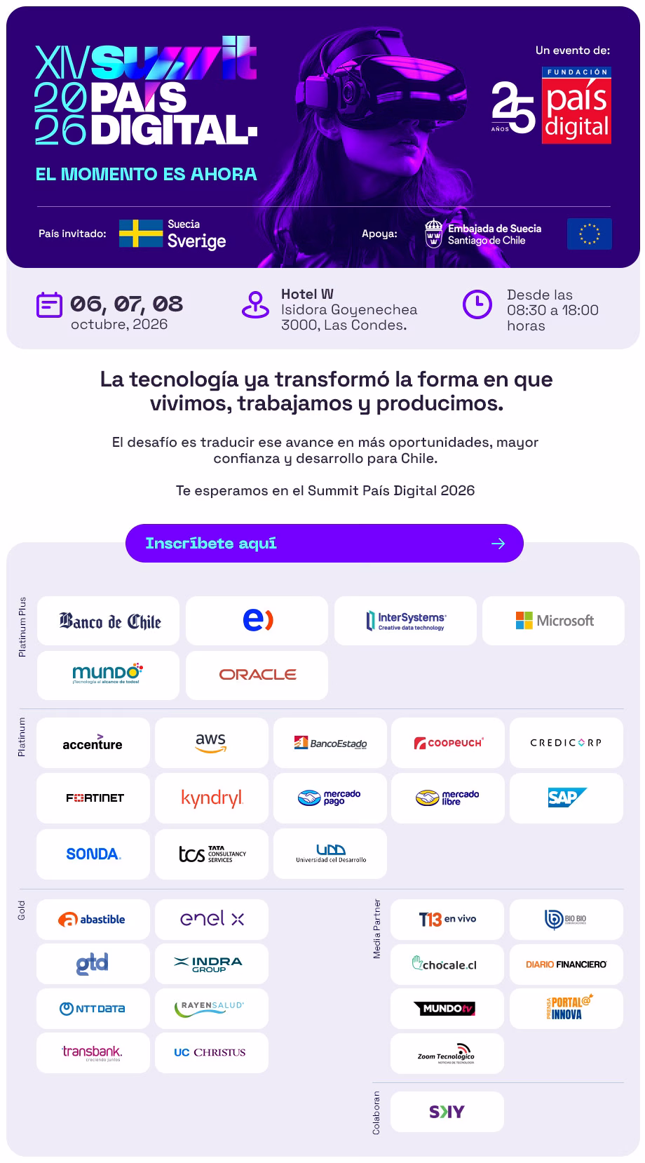 Summit País Digital 2026: La plataforma donde dialogan los líderes que cambiarán el rumbo de Chile 1 Summit País Digital 2026